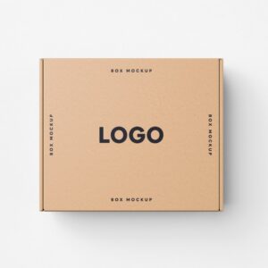 Flat cardboard box